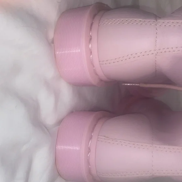 Dr. Martens Light Pink Combat Boots - Picture 7 of 9